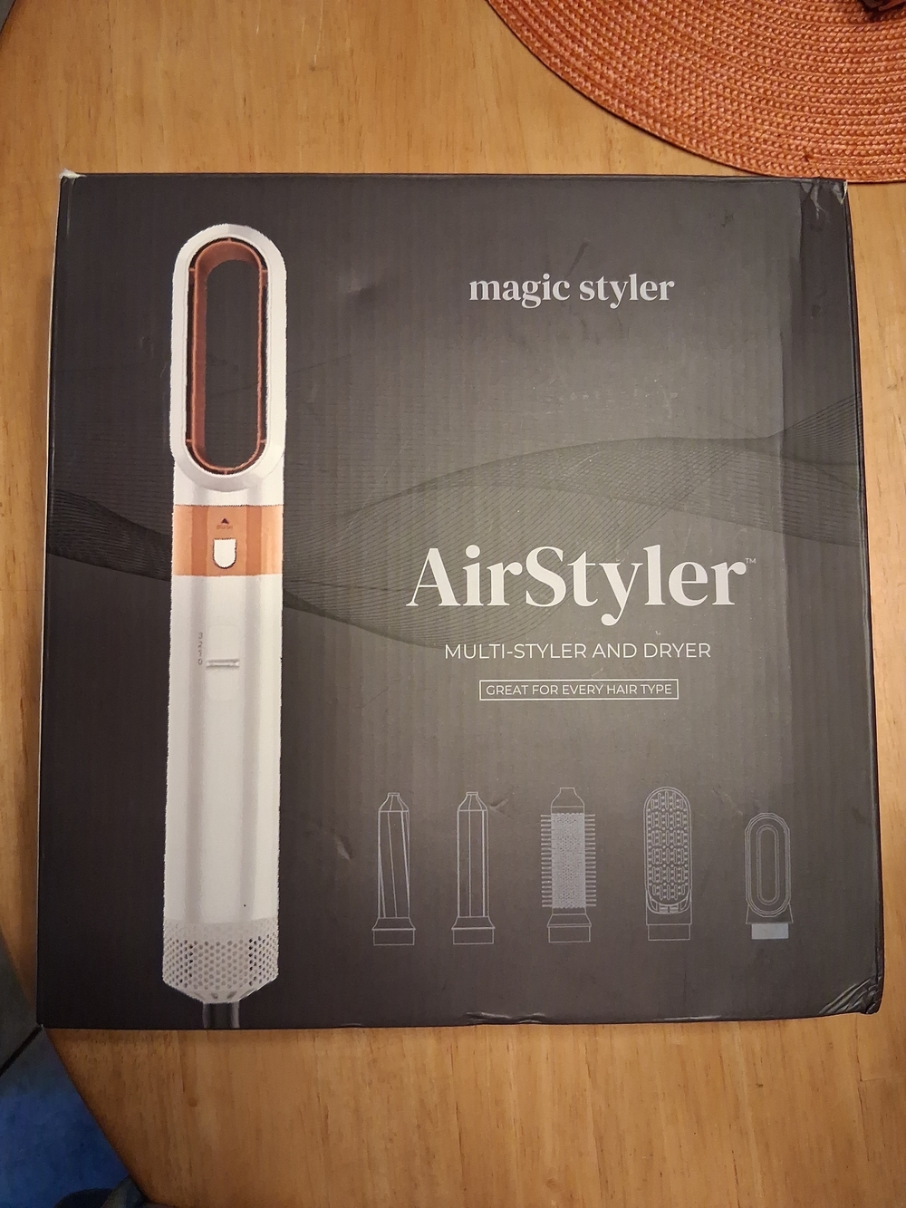 AirStyler 5 In One Magic Styler Multi-Styler & Dryer White with Rose Gold
